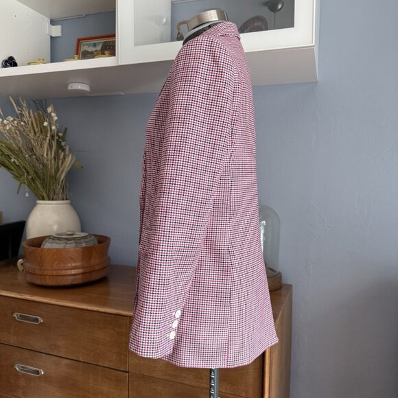 Maje Vic Double Breasted Houndstooth Jacquard Blazer Size 38 / US 6 M - Picture 3 of 12